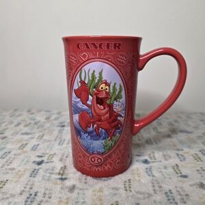 Disney Store Little Mermaid Sebastian Zodiac Cancer Mug